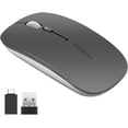 thumbnail image 1 of Uciefy Wireless Mouse Rechargeable Optical Mouse Slim Silent Mouse with USB Receiver Gray, 1 of 7
