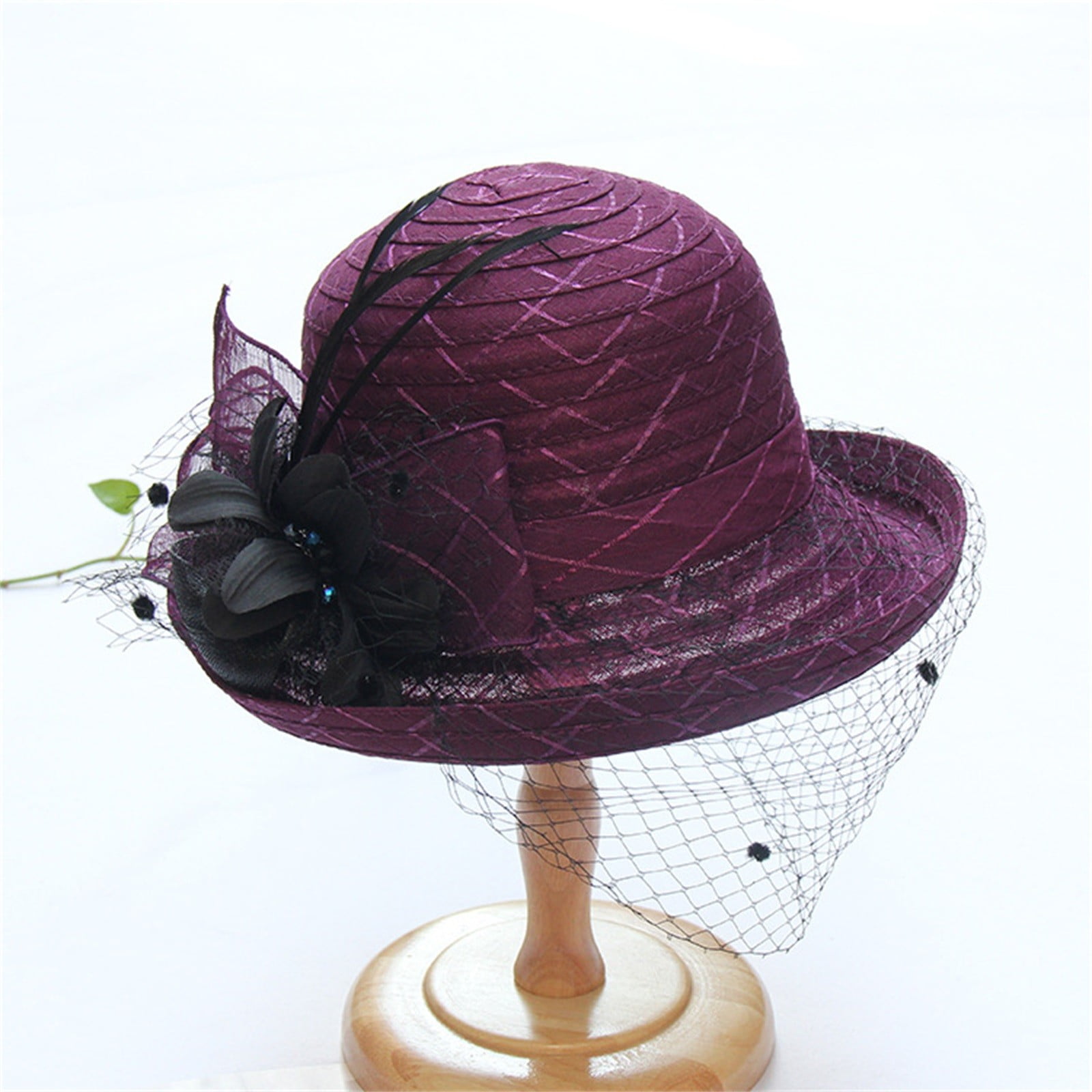 Uclet Ladies Hats For Church Ladies Sun Hat Occasion Event  display picture 1