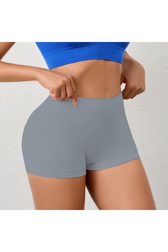 Uclet Padded Underwear for Women Shapewear Panties for Women Butt Pads for Bigger Butt Shapewear for Women Tummy Control Boxer Shorts for Women Gray M