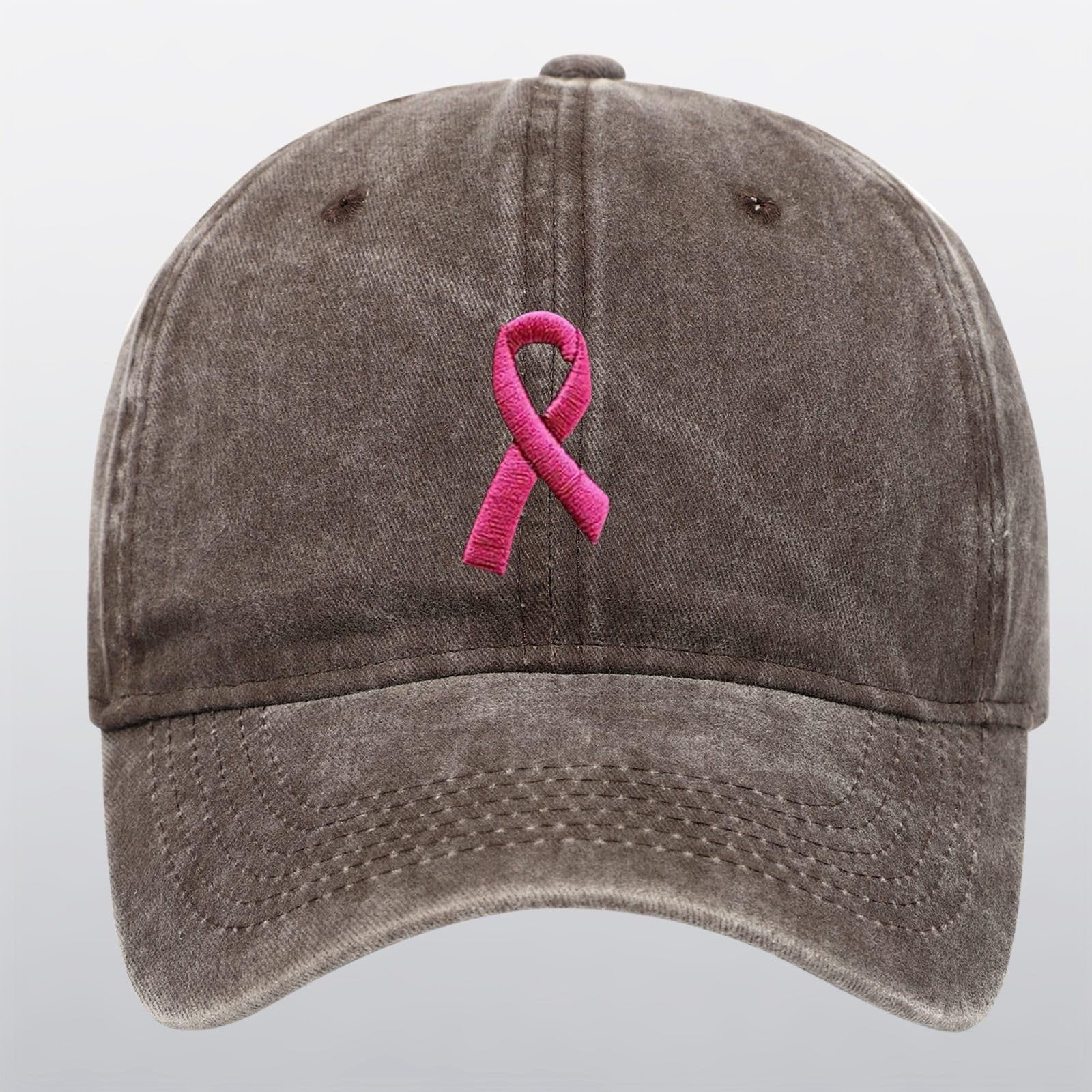 Vintage "Lights Camera Smile" Washed Baseball Cap - Distressed Funny Hat For Women & Men