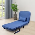 thumbnail image 1 of Ucloveria 74.8" Sleeper Chair Bed, 3-in-1 Convertible Sofa Chair with 5 Position Adjustable Backrest, 1 of 9