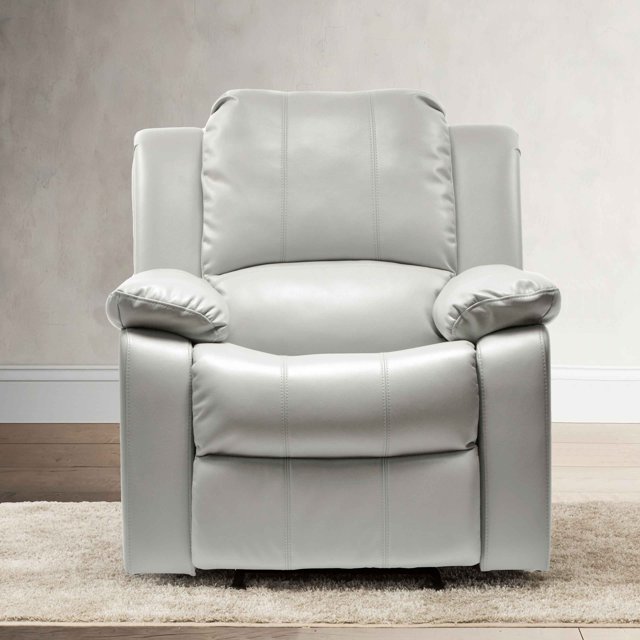 Ucloveria Genuine Leather Power Recliner, Home Theater Seating Lounge