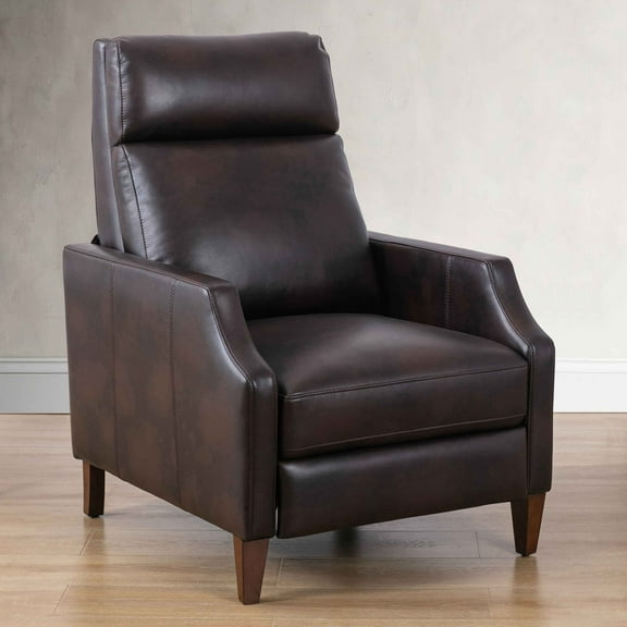 Ucloveria Genuine Leather Recliner, Home Theater Seating Lounge Single Sofa for Bedroom
