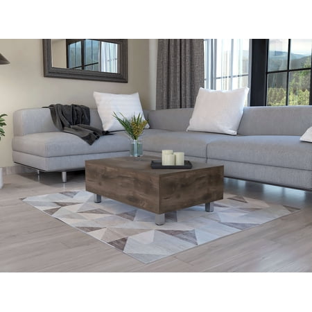 Ucloveria Lift Top Coffee Table with Hidden Compartment, Lift Tabletop Farmhouse Table Pop Up Table for Living Room,Home Office Reception