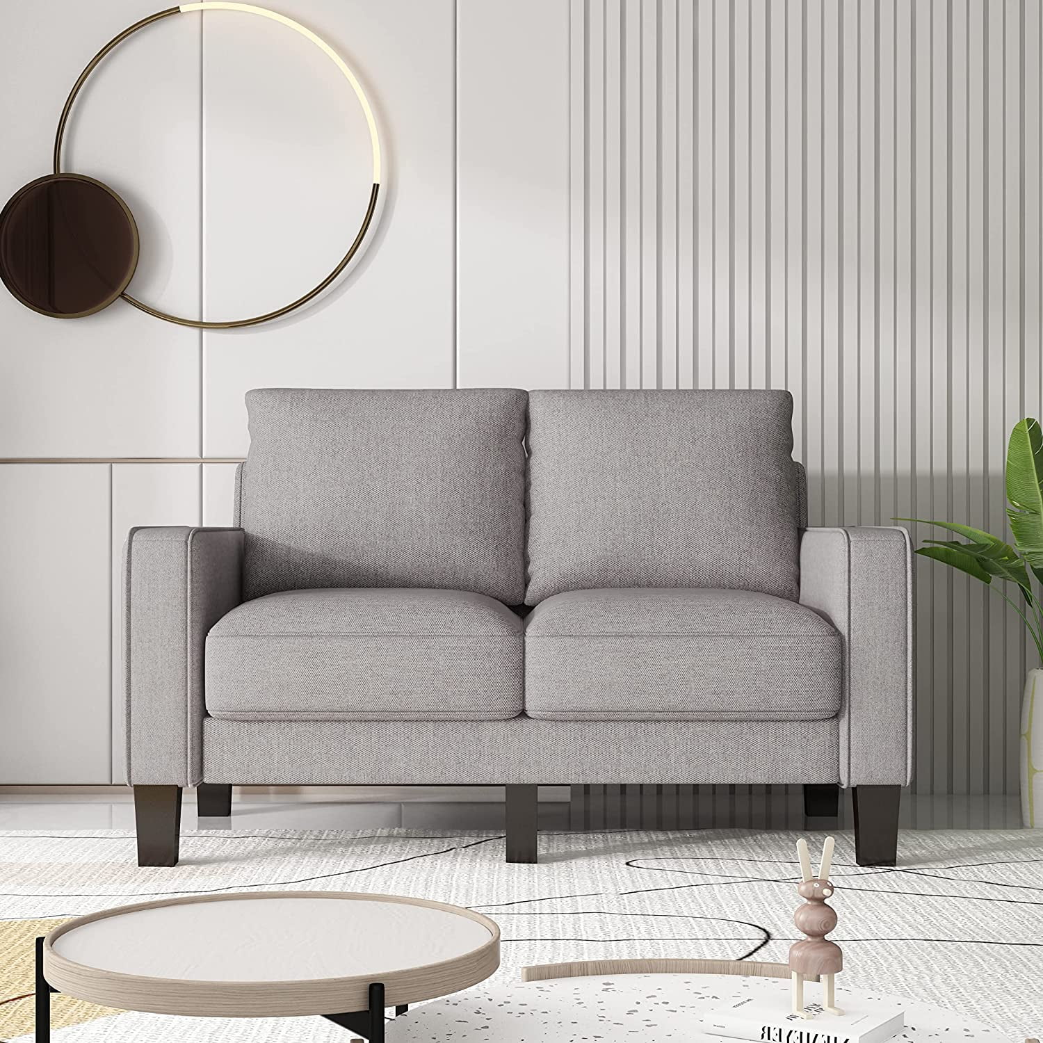 51W Classical Loveseat Small Sofa Small Mini Room – Home Elegance USA