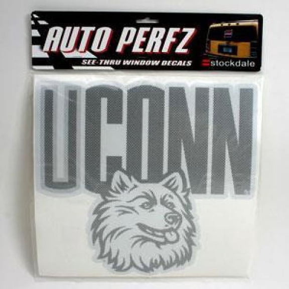 Uconn Huskies Perforated Vinyl Window Decal