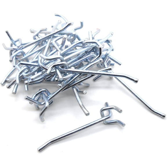 Ucostore 100-PCS Heavy Duty 6" X 1/4" H/D Peg Board Hooks
