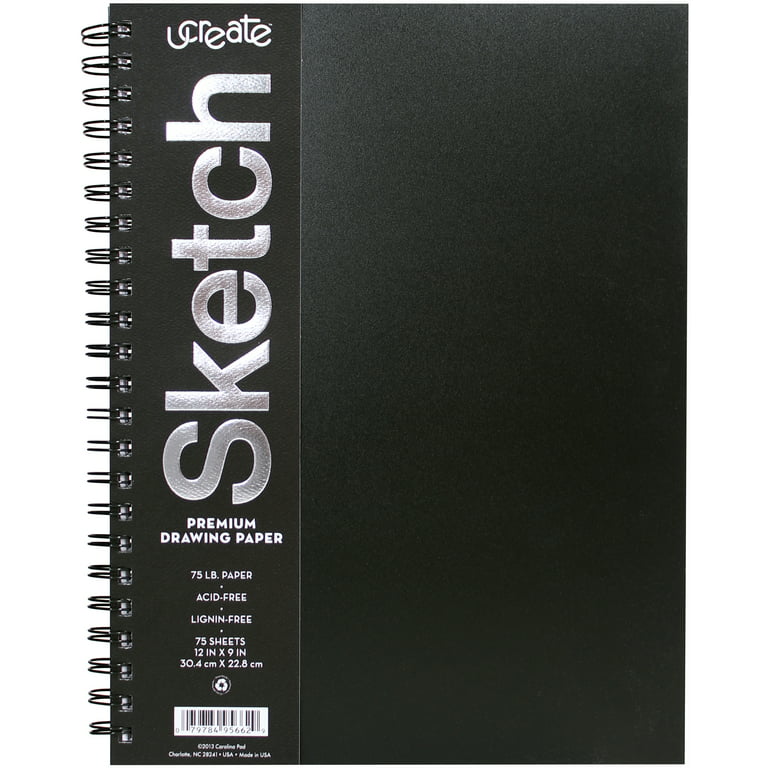 Mozart Sketch Pad – Acid Free Sketch Book - 60 Sheets (160g/m2) Smooth,  Sketch Book Set, Thick Drawing Paper - Ideal for Kids, Teens & Adults.  Perfect