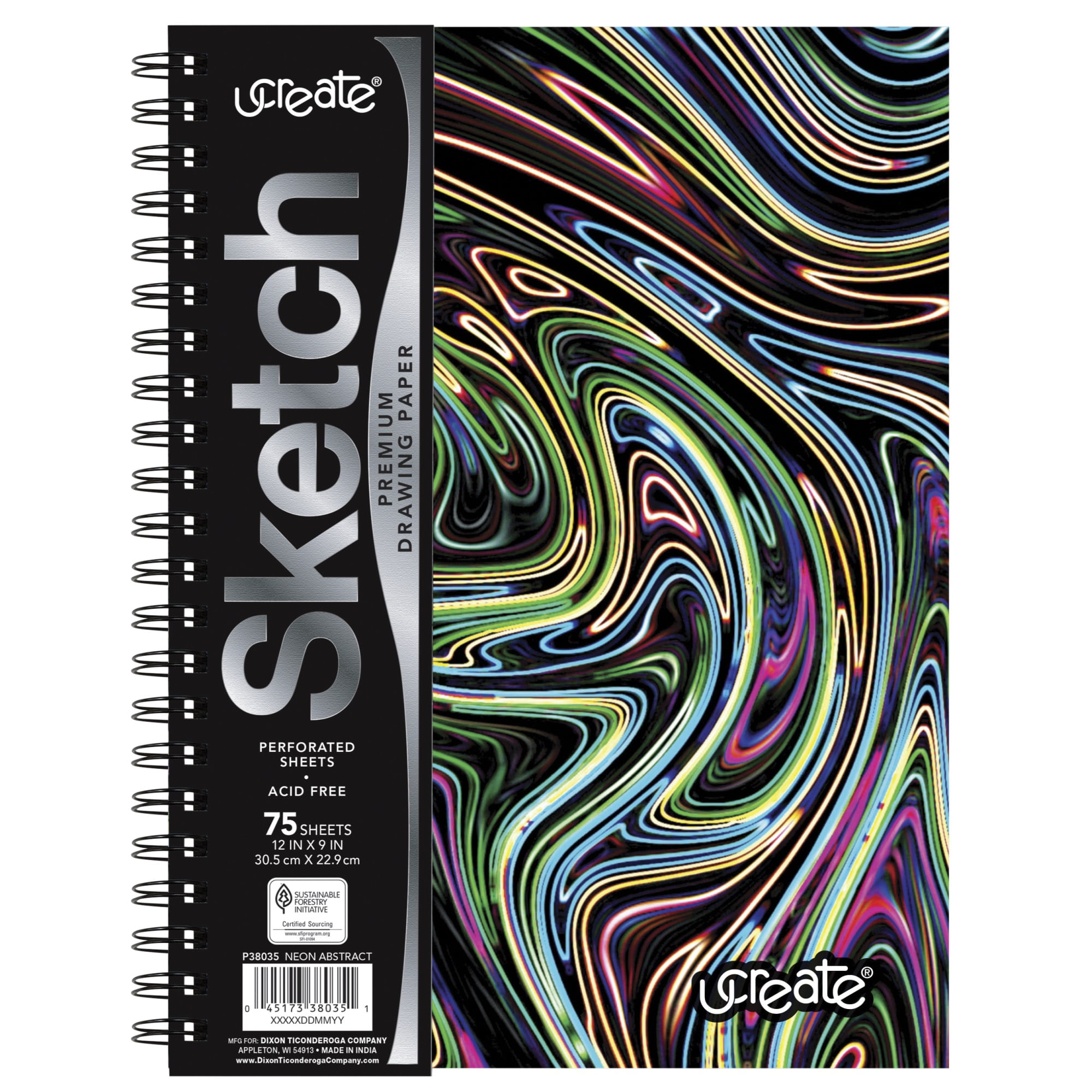 Pacon Fashion Sketch Book - 75 Pages - Spiral - 120 g/m2 Grammage - 9 Pacon Fashion Sketch Book - 75 Pages - Spiral - 120 g/m2 Grammage - 9