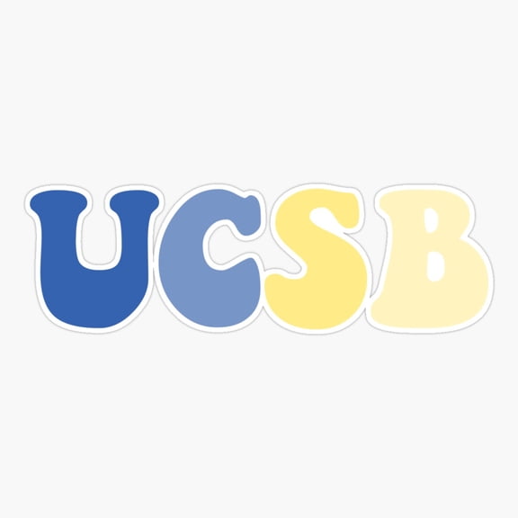 Ucsb Santa Barbara Logo Sticker