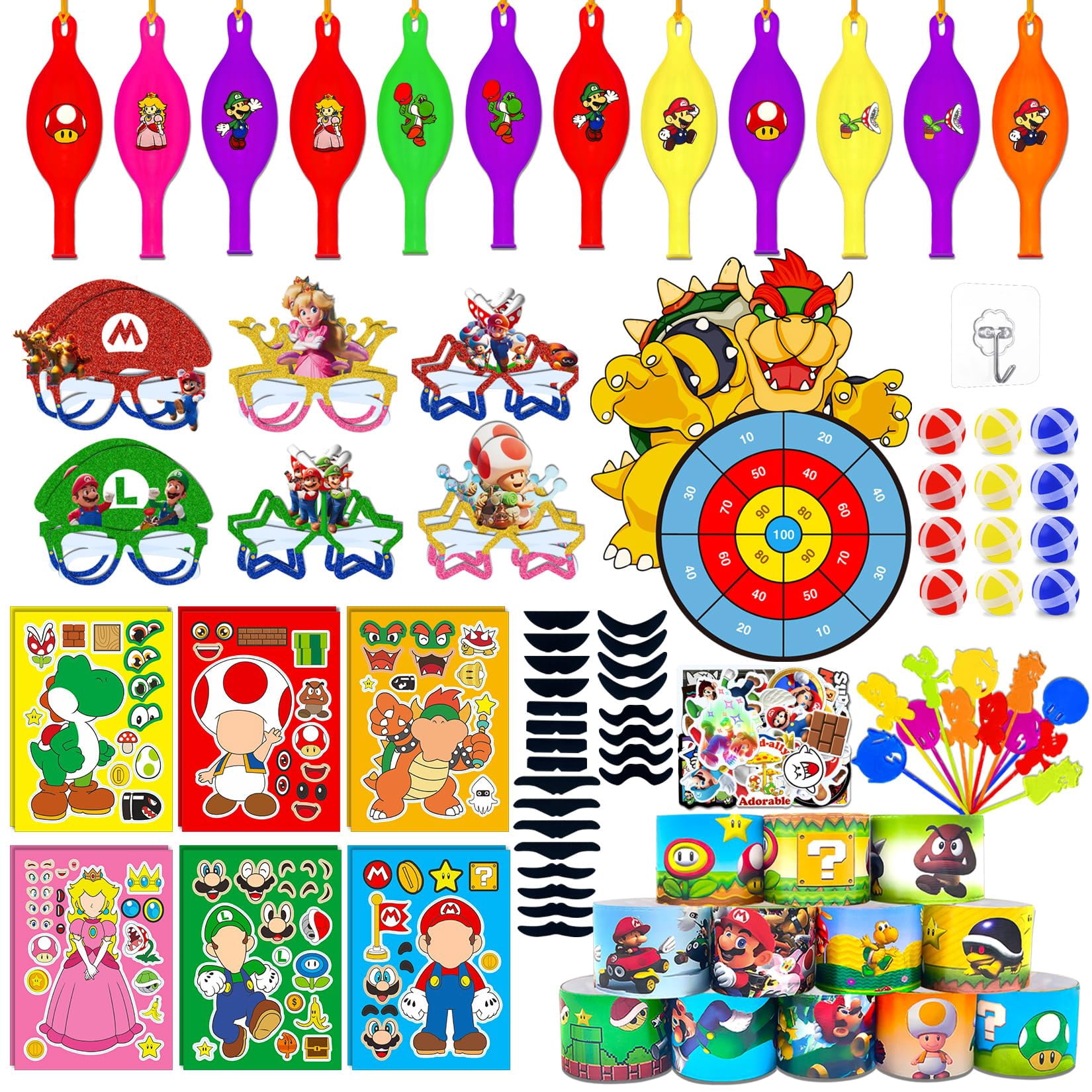 148-Piece Baseball Party Favors Set - Goodie Bags, Stickers, Mini Balls, Lights, Wristbands For Team Or Birthday