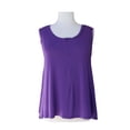 thumbnail image 1 of Udderly Hot Mama Plus Size Camille Nursing and Pumping Tank Top – Purple | 14/16, 1 of 5