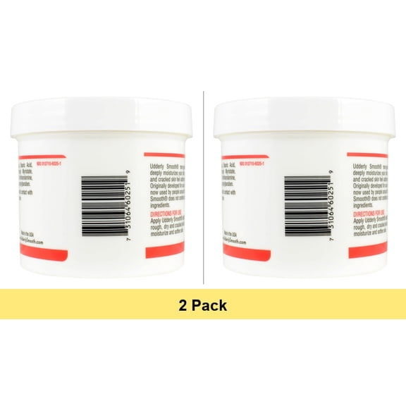 Udderly Smooth Body Cream Skin Moisturizer Original Formula for Rough Dry Skin, 10 Ounce - 2 Pack