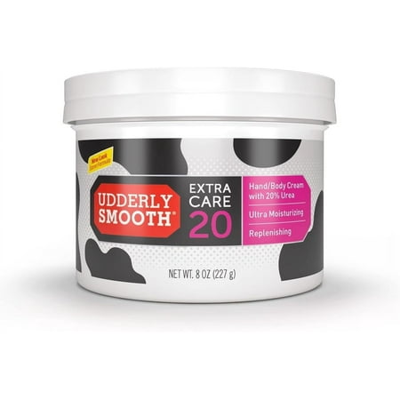 Udderly Smooth Extra Care Cream with 20% Urea, Replenishing, 8 oz (Pack of 4)
