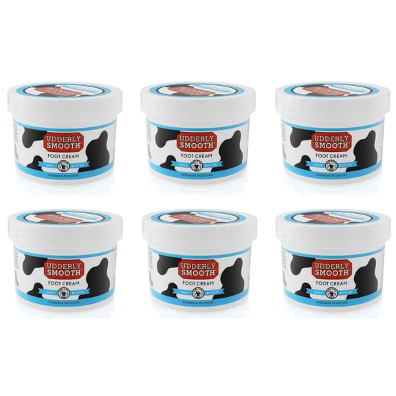 Udderly Smooth Foot Cream With Shea Butter - 8 Oz, 6 Pack