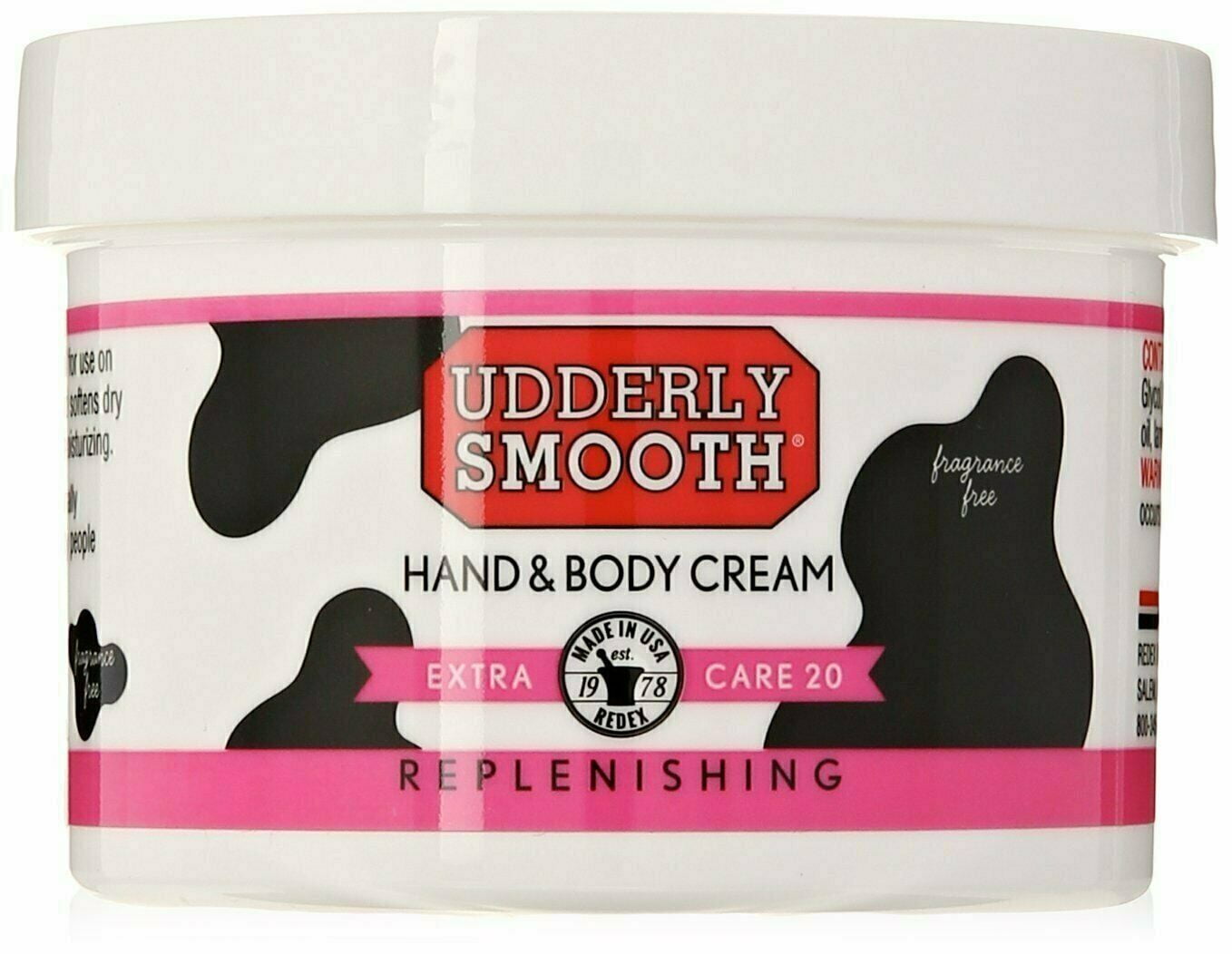 Udderly Smooth Extra Care 20 Replenishing Hand & Body Cream, 8 oz (6 pack)