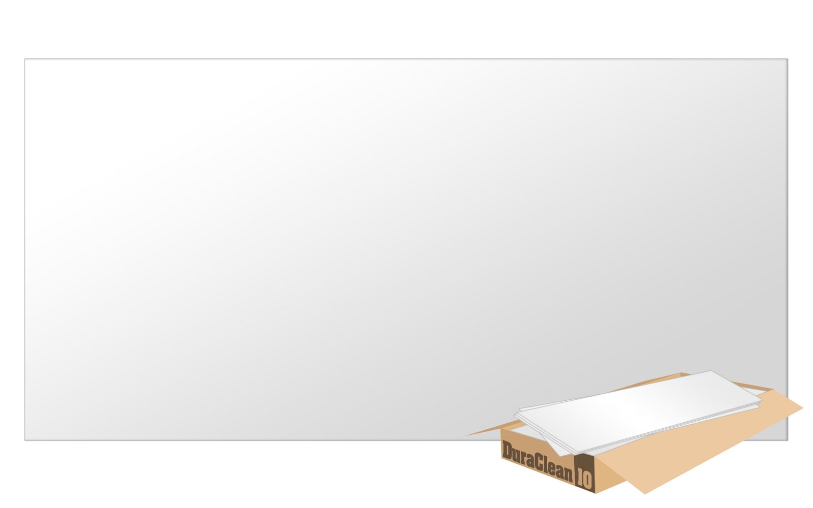 DuraClean Smooth White 2x4 Waterproof Vinyl Ceiling Tiles