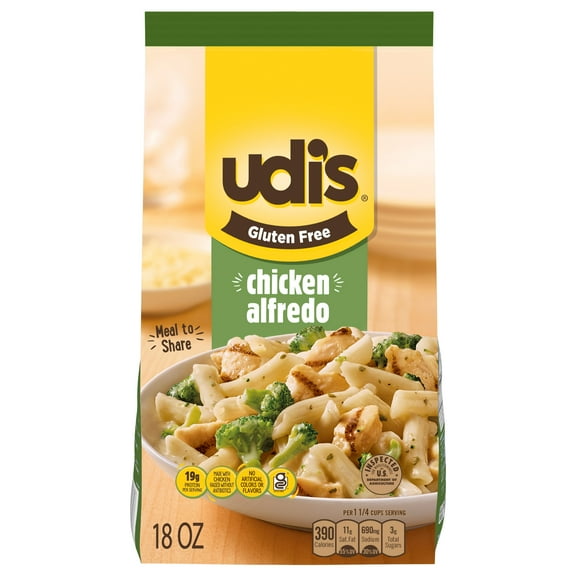 Udi's Gluten Free Grilled Chicken Alfredo, 18 oz (Frozen)