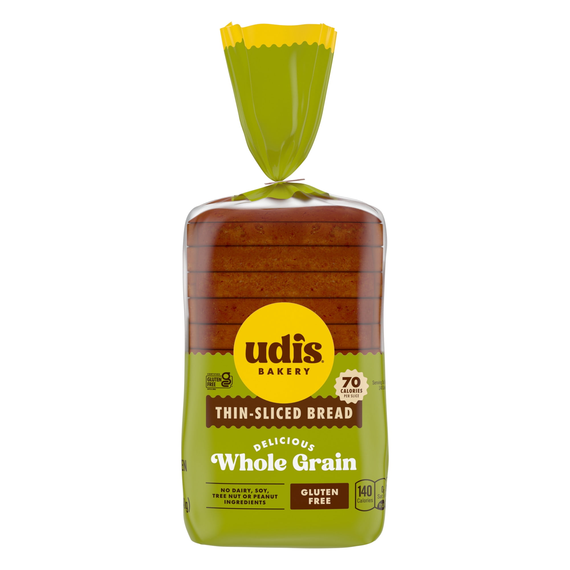 Udi's Gluten Free Multigrain Sandwich Bread, 12 oz (Frozen)