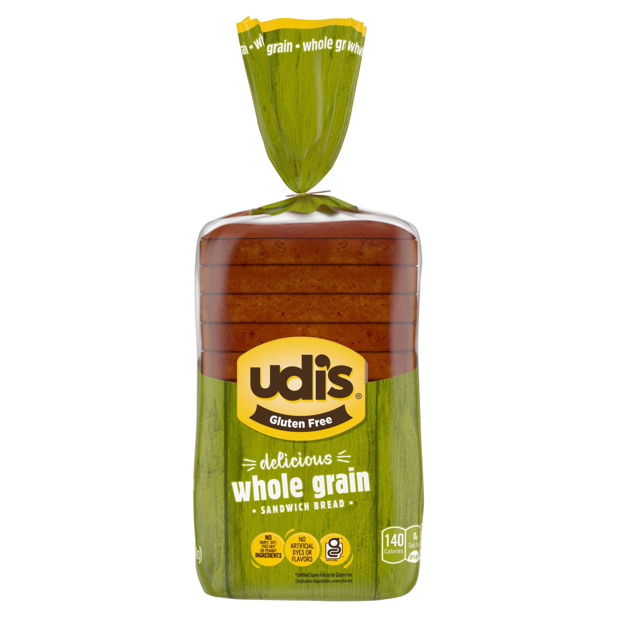 Udi's Gluten Free Multigrain Sandwich Bread, 12 oz (Frozen)