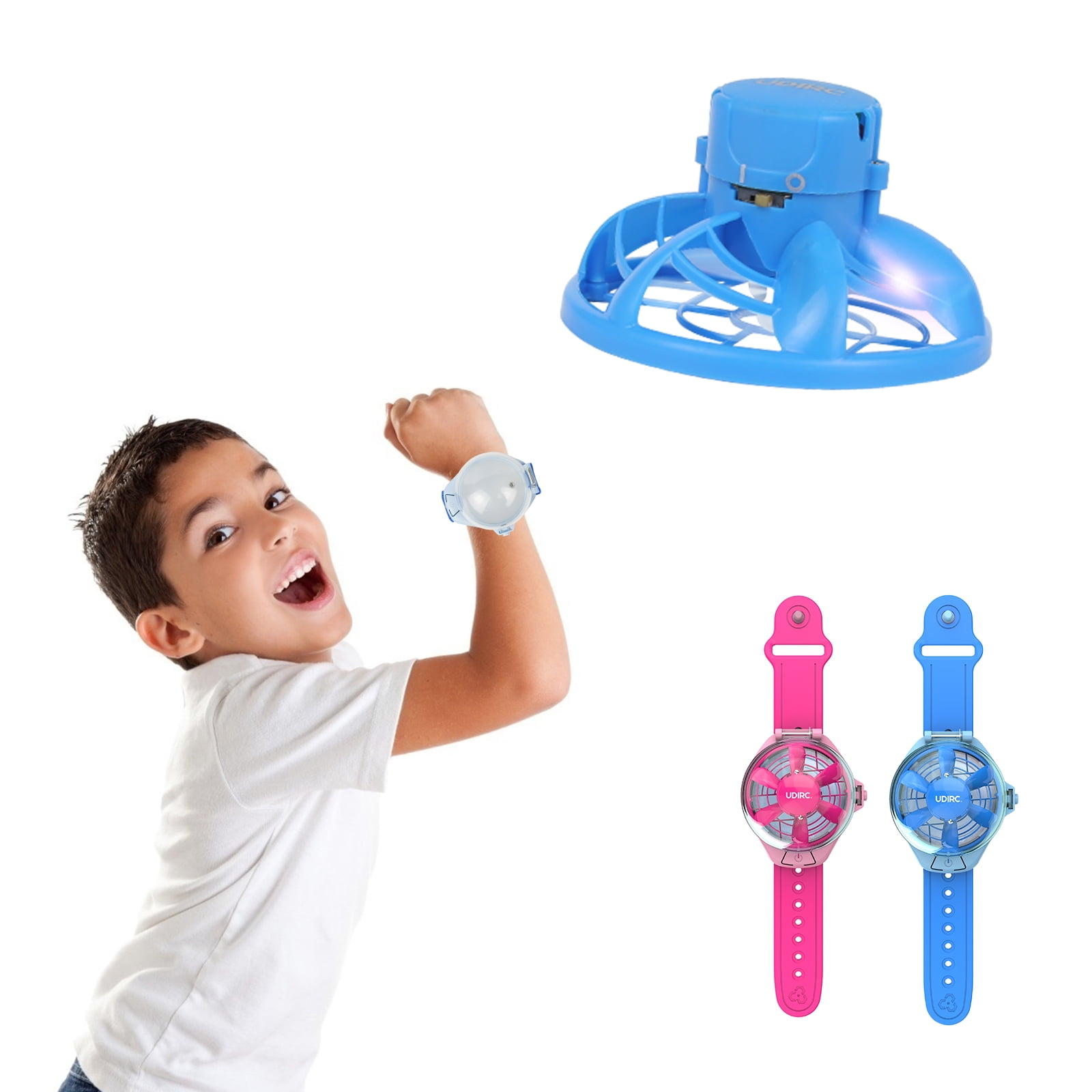 Udirc Kids Mini Drone Hand Controlled Small UFO Flying Ball Drone Toys for Boys and Girls, Blue