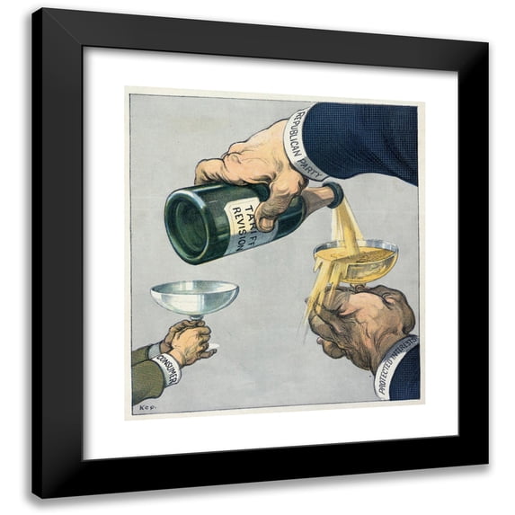 Udo Keppler 15x16 Black Modern Framed Museum Art Print Titled - Here's How! (1908)