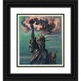 thumbnail image 1 of Udo Keppler 20x22 Black Ornate Framed Double Matted Museum Art Print Titled: If Bronze Could Change! (1908), 1 of 5
