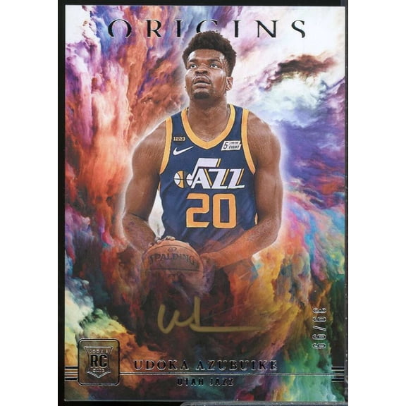 Udoka Azubuike Rookie /99 2020-21 Panini Origins Origins Autograph Gold Ink #14