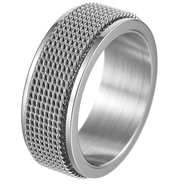 Udolfly Mens Fidget Rings Anxiety Rings for Men Womens Chain Spinner ...