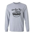 thumbnail image 1 of Udon Know Me! Adult Long Sleeve T-shirt, 1 of 3