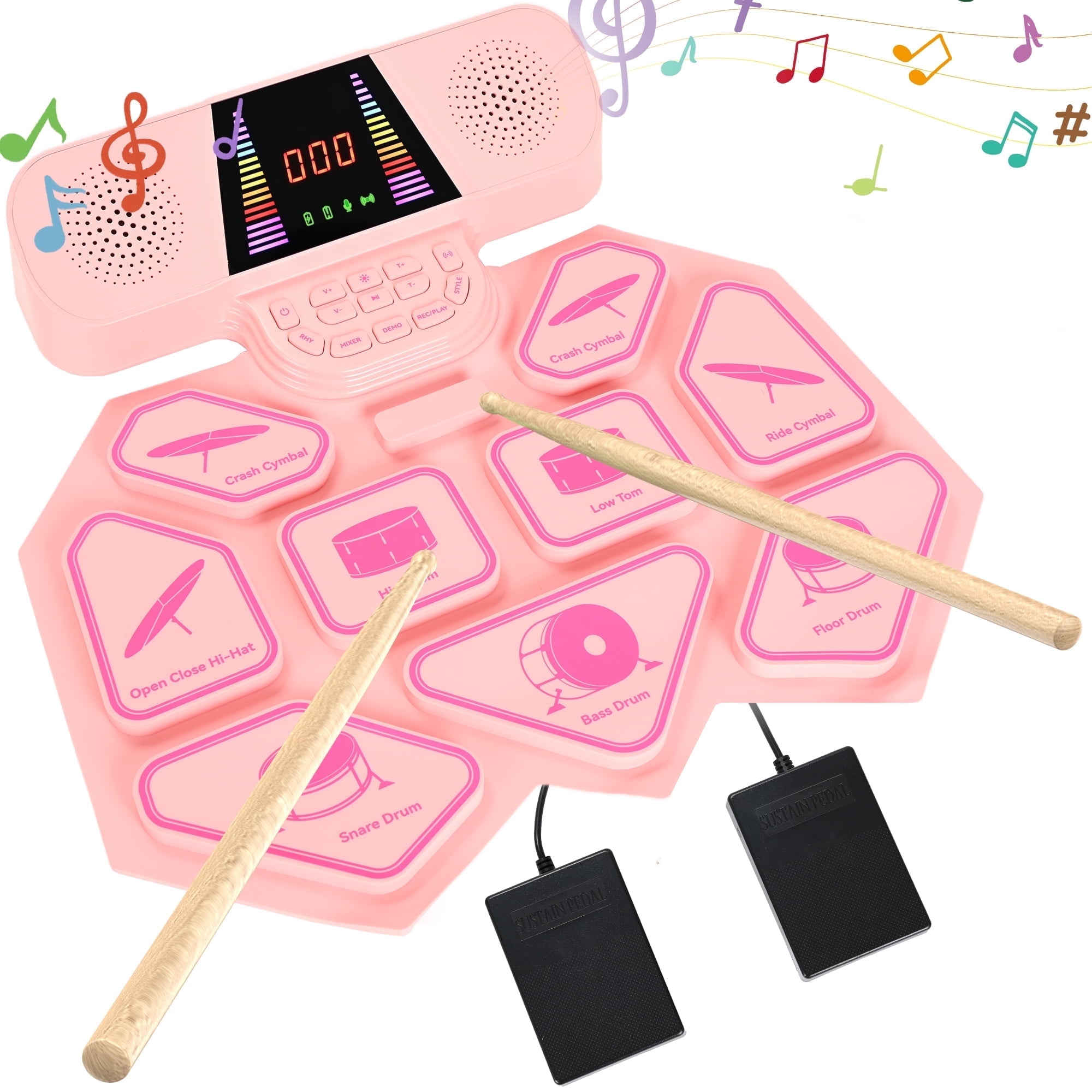 Udreamer Electronic Drum Set 9Pads with …