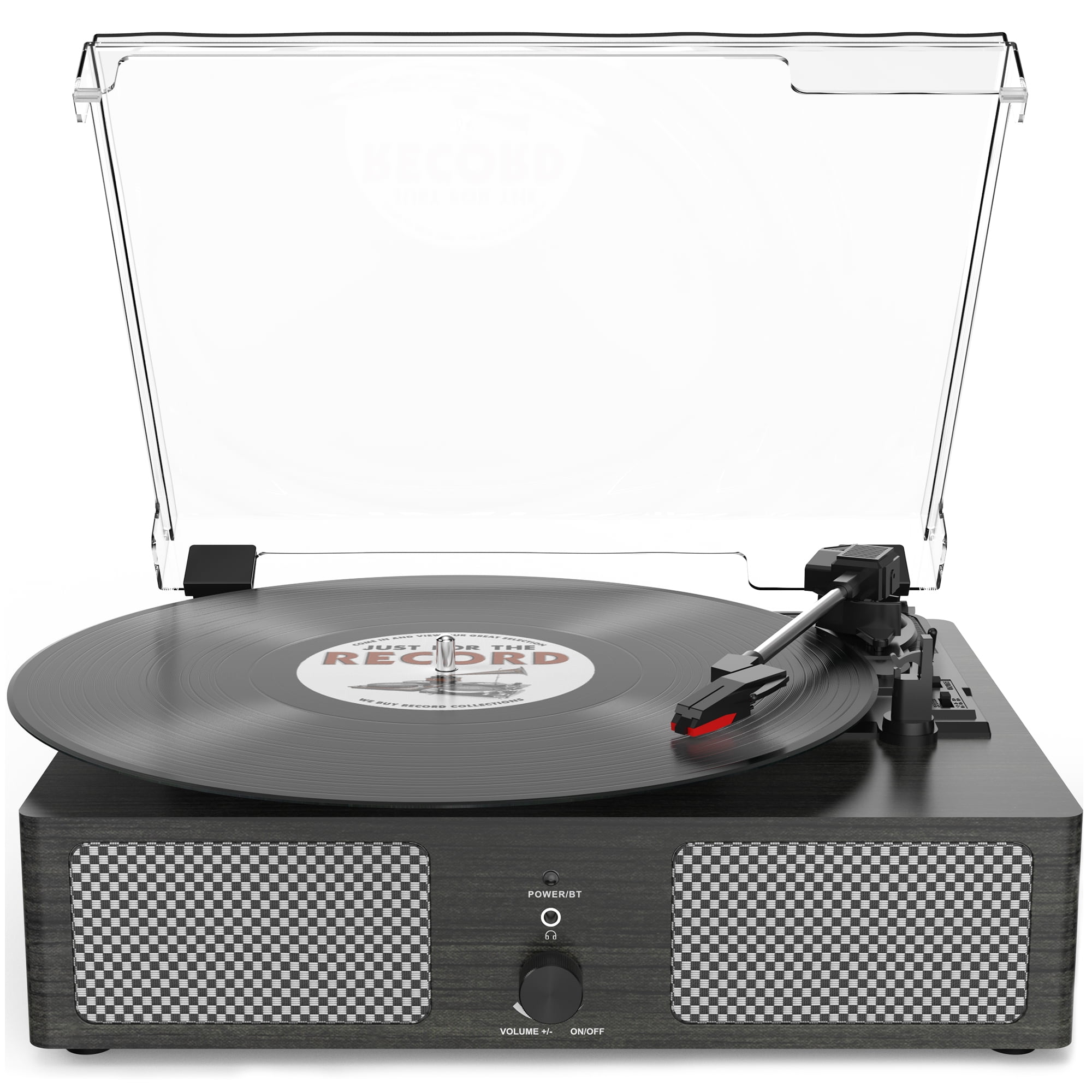 Udreamer Vinyl Record Player With Bluetooth Vintage Audio Turntable
