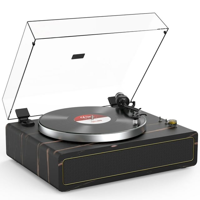 Udreamer Vinyl Record Player with Bluetooth Wireless, 2Speed All In