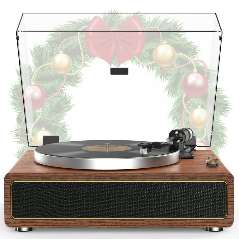 2 - Speed Turntable Decorative Record Player with Bluetooth