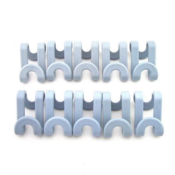 Ueasy 180 Space Saving Hanger Connector Hooks, Stable ABS Mini Curve Clothes Rack Hook 10/20/30 PCS
