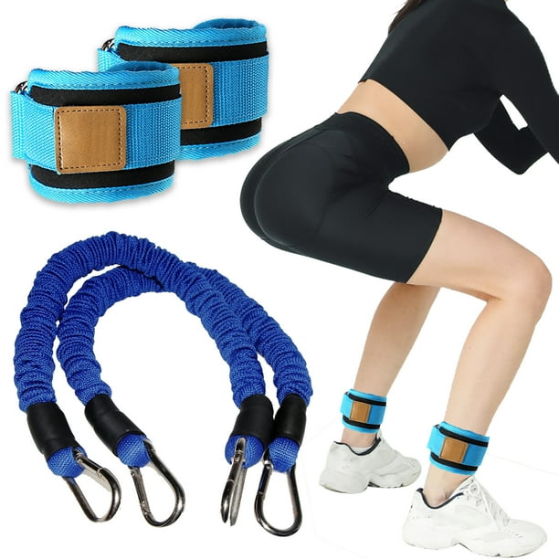 Ueasy 40lb Ankle Resistance Bands with Cuffs Leg Strength Bands for Working Out Glutes Hip Building Bounce Trainer for Fitness Yoga Martial Arts Ankle Straps for Men Women Walmart Business Supplies