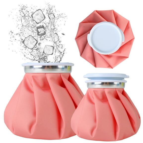 Ueasy Face Elbow Knee Ice Pack for Injuries Refillable Ice Bag for Pain Relief Cold Compress Therapy for Swelling Bruises Wisdom Teeth Headaches 3-Pack 6" 9" 11"