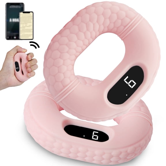 Ueasy Grip Strength Trainer with LED Counter - Hand Gripper Strengthener with Bluetooth Remote Control - Great for Rehabilitators, Musicians, Athletes