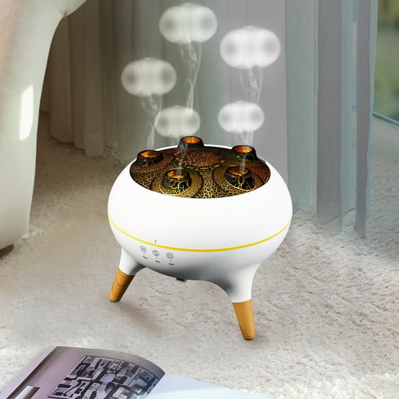 Ueasy Jellyfish Humidifier - 7-Color LED Aromatherapy Diffuser with Auto Shut-Off, Voice Activation for Home Office, Gift Idea