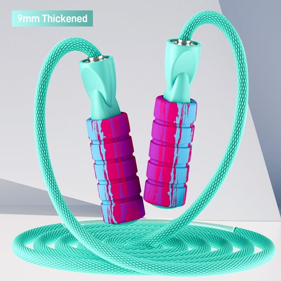 Ueasy Jump Rope for Women Men, Fitness Jumprope for Women Workout, Adjustable Adult Exercise Skipping Rope