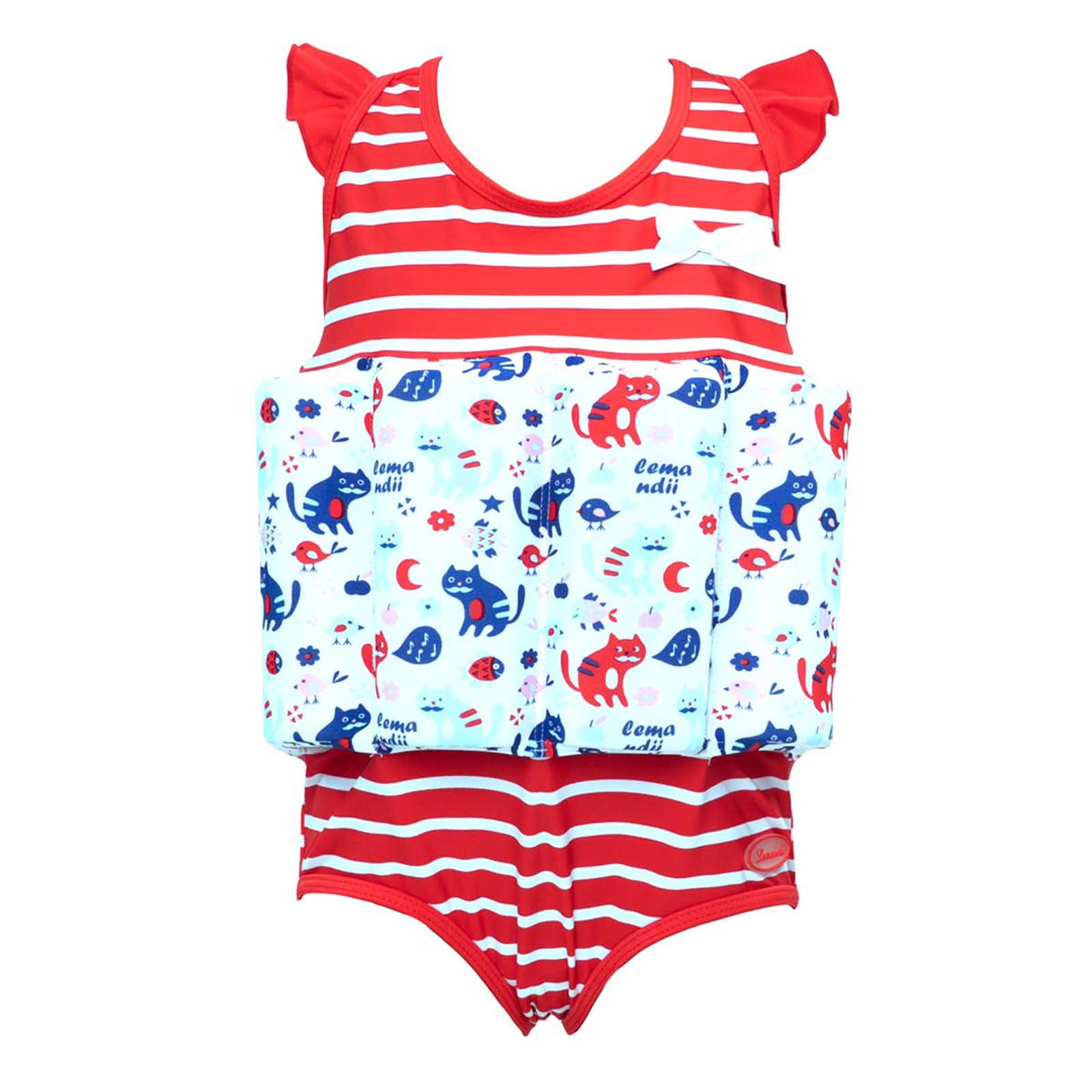 Ueasy Kids Girls Swim Vest with Adjustable Buoyancy Toddlers Swimsuits