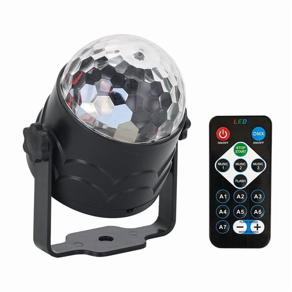 Ueasy LED Disco Ball Party Lights - Thanksgiving & Christmas Gift Idea, Sound Activated Atmosphere Light with Remote Control