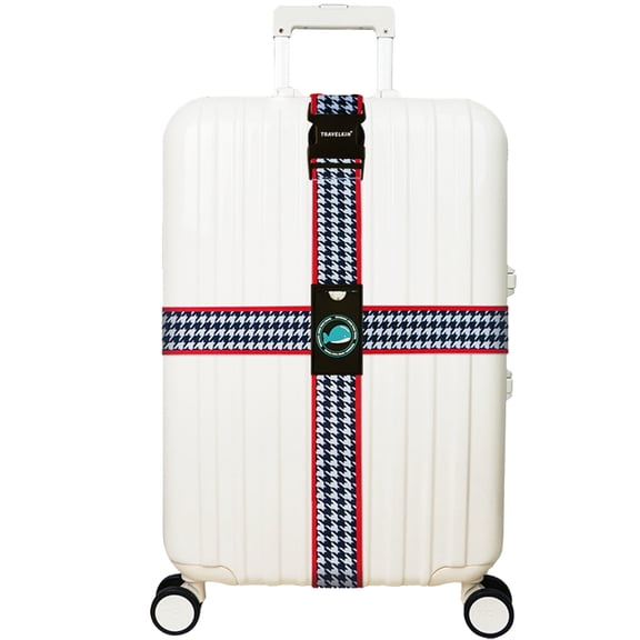 Ueasy Luggage Straps Belts TSA Approved Adjustable Luggage Straps for Suitcases Travel Belt Accessories Luggage Identifiers Keep Suitcase Secure Premium Accessory for Travel Bag Closure