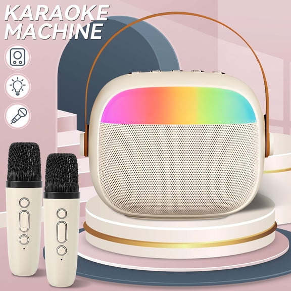 Ueasy Portable Outdoor Bluetooth Speaker (with Microphone) – DSP Anti-Howling Chip + 3-Unit Stereo Bass + RGB Light Effects, Suitable for K-Song & Outdoor Scenarios​