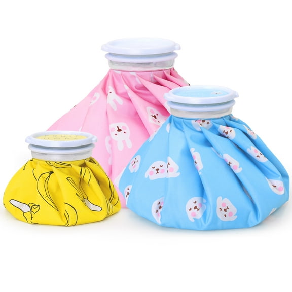 Ueasy Reusable Hot & Cold Gel Ice Packs 3-Pack, Perfect Gift for Thanksgiving & Christmas, Suitable for Kids & Adults, Relieves Pain, Swelling & Bruises