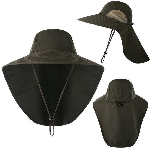 Ueasy Unisex Wide Brim Sun Hat UPF 50  - Foldable Breathable Hat for Summer Outdoor Hiking Fishing