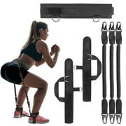 Ueasy Vertical Jump Trainer with Resistance Bands, Ankle Straps & Waist Belt - for Boxing, Basketball, Football Training 60LB-150LB Options