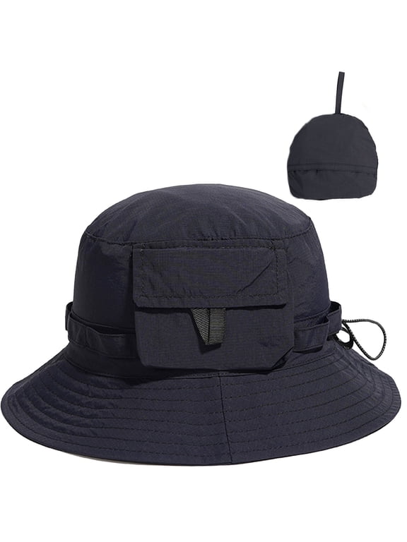 Waterproof Bucket Hat for Child Women Rain Bonnet Hat Quick Dry Wide Brim Hat Fashionable Summer Beach Sun Hat Foldable Fisherman Cap for Casual Outdoor Hiking Gardening Travel