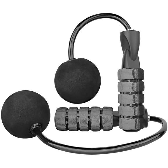 Ueasy Weighted Cordless Jump Rope For Workout Tangle-free Adjustable Bod Rope Skipping Rope For Fitness Weight Loss Workout For Men Women Kids