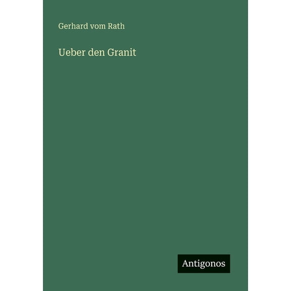 Ueber den Granit, (Paperback)